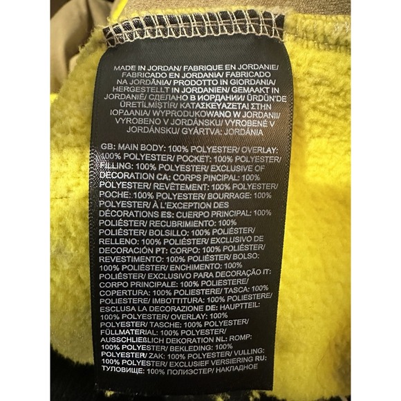 The North Face Cragmont Printed Fleece Jacket Snap Yellow Tan Women's Size XL - Picture 13 of 15